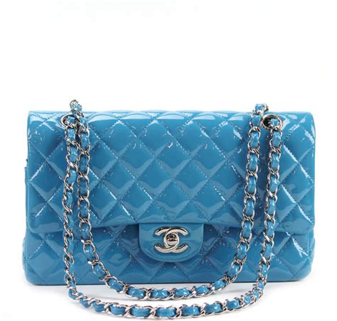 chanel light blue bag|chanel blue flap bag.